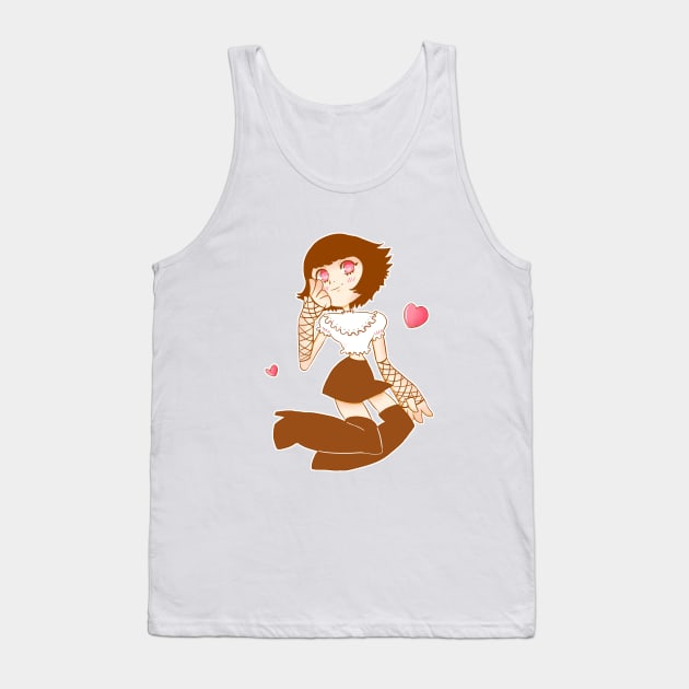 Yandere eyes by mamitheartist Tank Top by MamiTheArtist